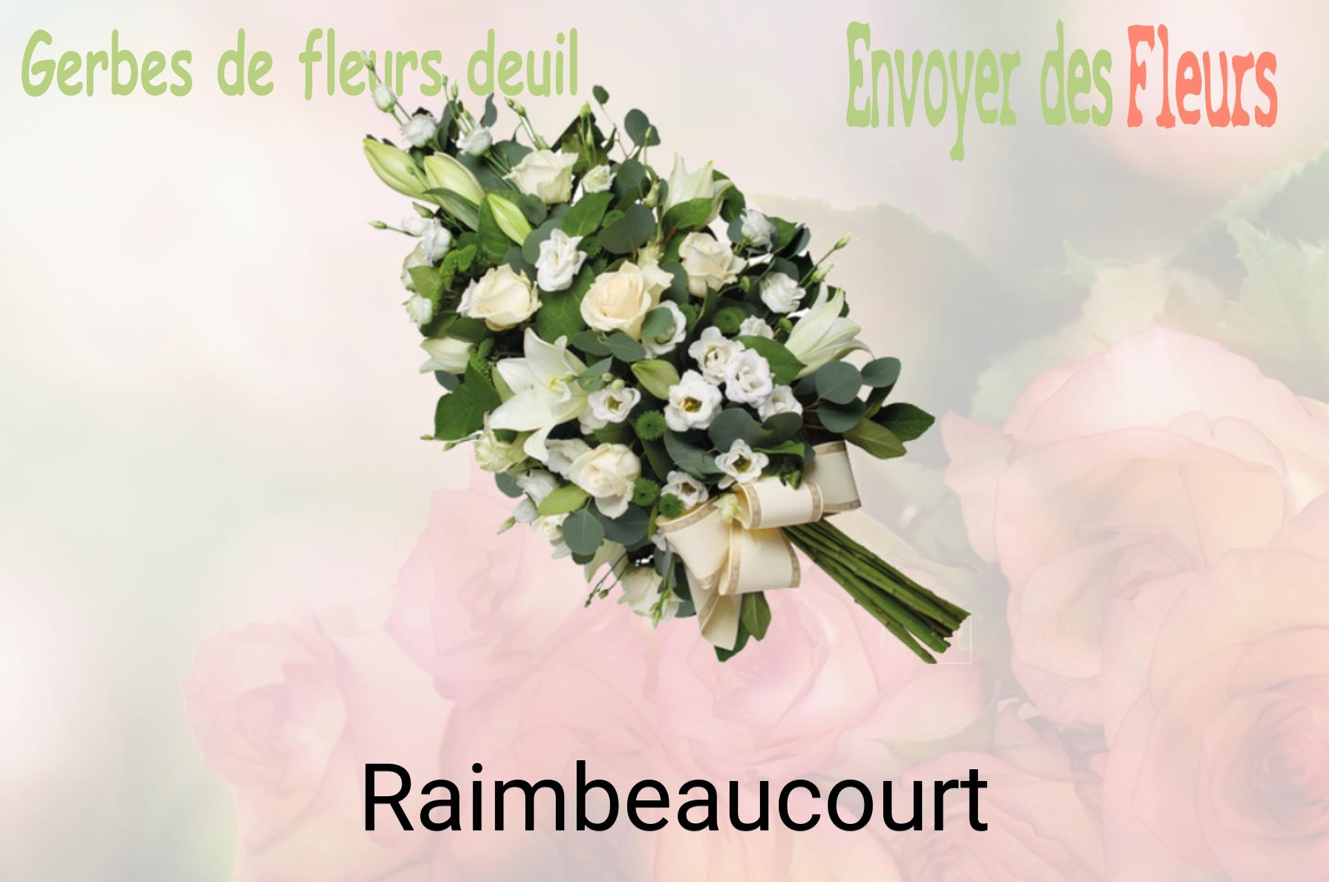 Gerbe de fleurs de deuil livrée à Raimbeaucourt
